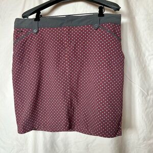 Lole Skirt Red Gray Beige W size 14